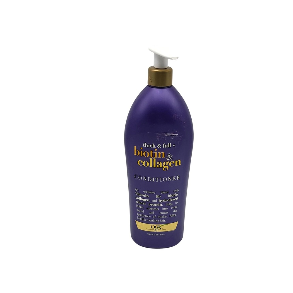 OGX Biotin & Collagen Conditioner 25.4oz Sulfate Free Vitamin B7 Wheat‎ Protein
